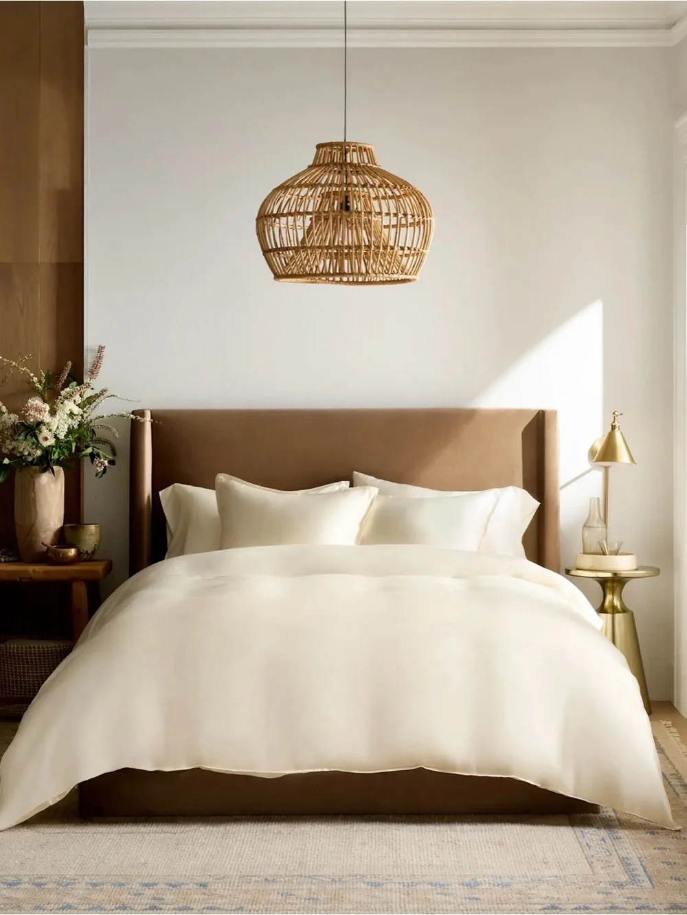 Quince Bamboo Duvet Cover Set - King/Cali King - Ivory